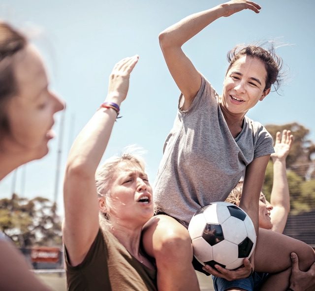 Frauenfussball Frauen spielen Fußball